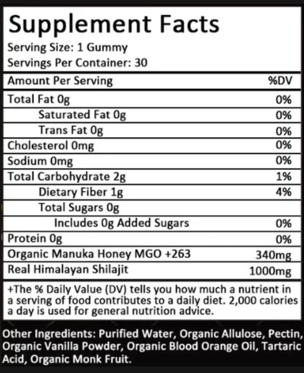 Nootrum Premium Shilajit Gummies